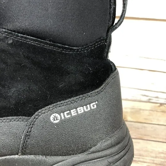 Icebug Metro BUGrip Boots Mens Size 12 Outdoors Hiking Winter STUDDED Black
