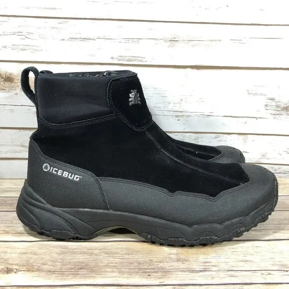 Icebug Metro BUGrip Boots Mens Size 12 Outdoors Hiking Winter STUDDED Black