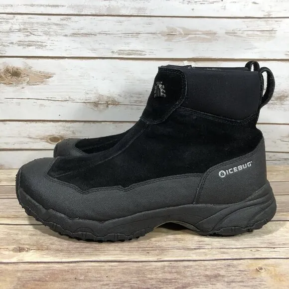 Icebug Metro BUGrip Boots Mens Size 12 Outdoors Hiking Winter STUDDED Black