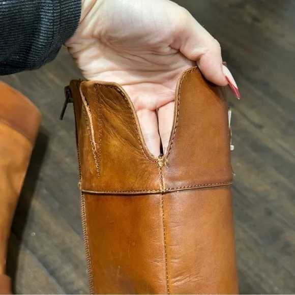 INC International Concept Frankii Leather Riding Boots Size 10 Women