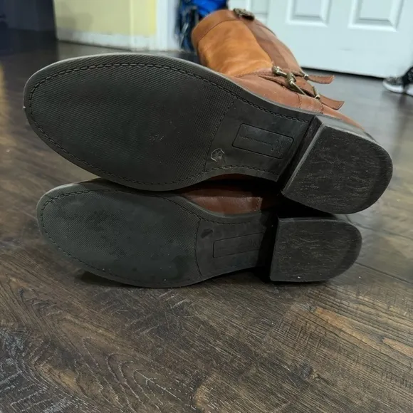 INC International Concept Frankii Leather Riding Boots Size 10 Women