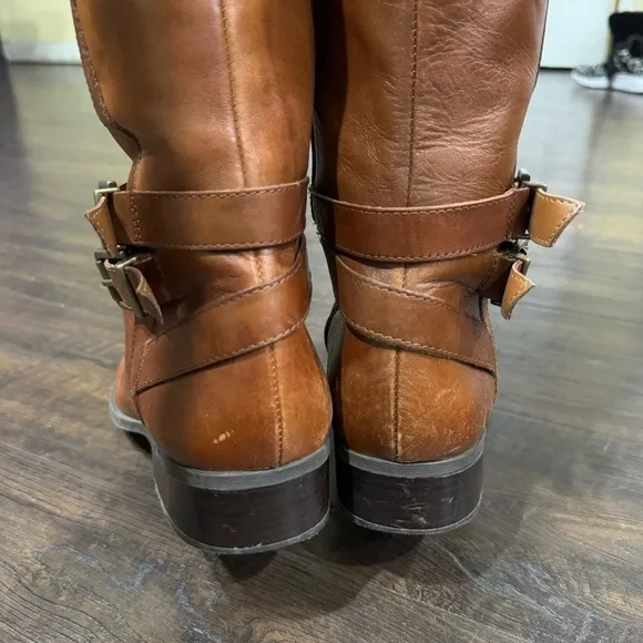 INC International Concept Frankii Leather Riding Boots Size 10 Women