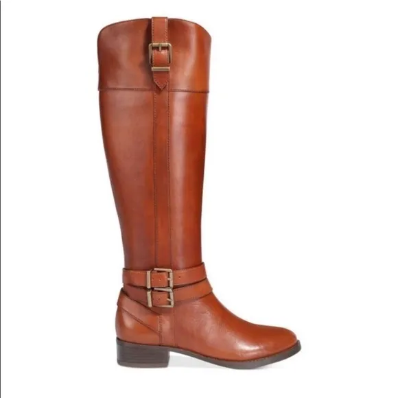 INC International Concept Frankii Leather Riding Boots Size 10 Women