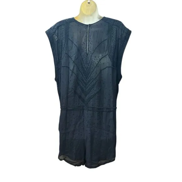 IRO AUSTIN ROMPER - NAVY NWT Size 40/ US 8