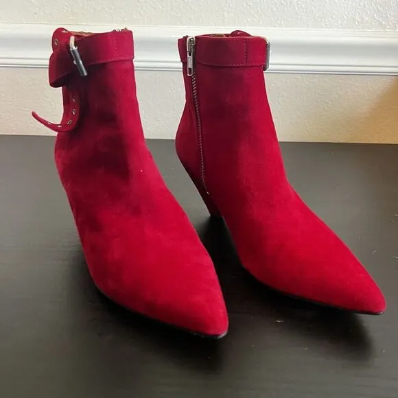 IRO LINAC Ankle Boots In Red Womens Size Eu 39 / US 8 - 8.5 New In‎ Box