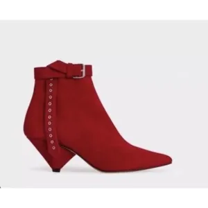 IRO LINAC Ankle Boots In Red Womens Size Eu 39 / US 8 - 8.5 New In‎ Box