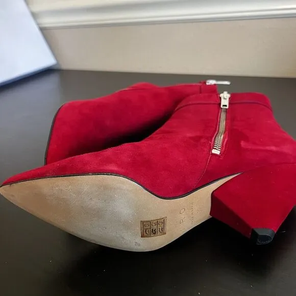 IRO LINAC Ankle Boots In Red Womens Size Eu 39 / US 8 - 8.5 New In‎ Box