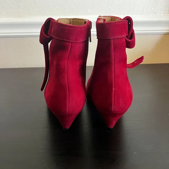 IRO LINAC Ankle Boots In Red Womens Size Eu 39 / US 8 - 8.5 New In‎ Box