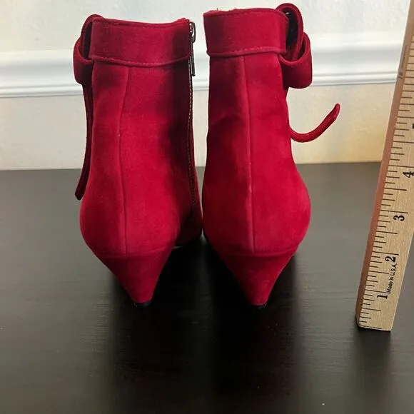 IRO LINAC Ankle Boots In Red Womens Size Eu 39 / US 8 - 8.5 New In‎ Box