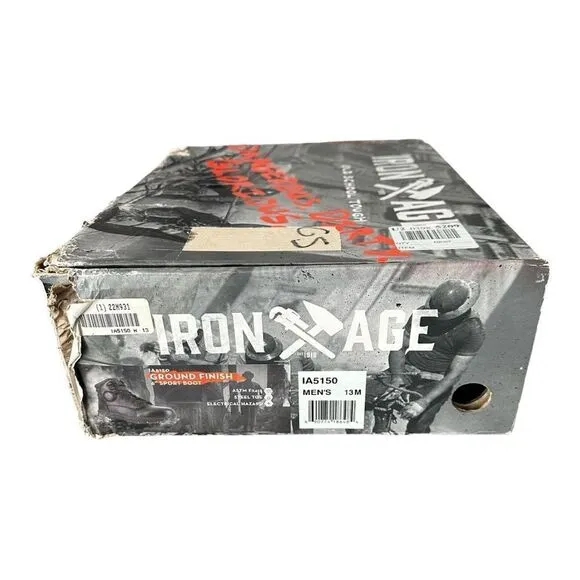 Iron Age IA5150 Ground Finish 6” Work Boot Men’s Size 13M