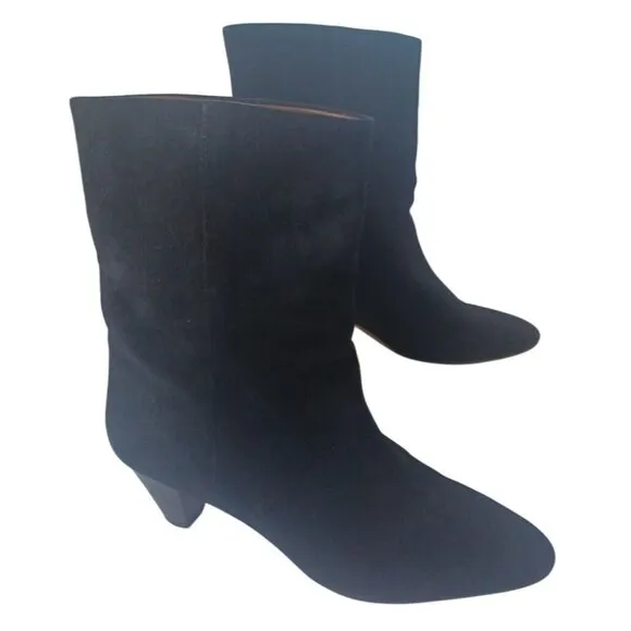 Isabel Marant Etoile Suede Ankle Boots EU 41 Black Rouxa