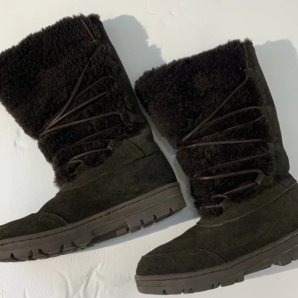 J crew winter boots size 8brown