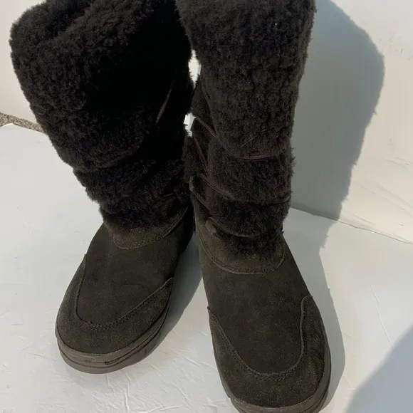 J crew winter boots size 8brown