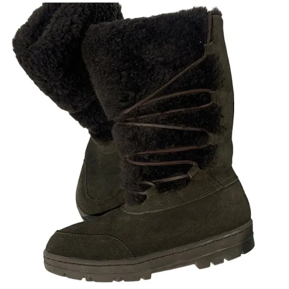 J crew winter boots size 8brown