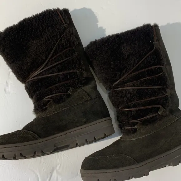 J crew winter boots size 8brown
