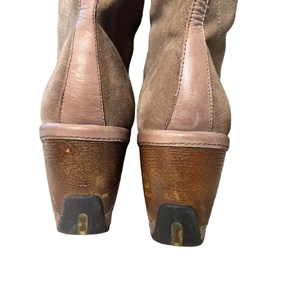 Jambu | Riviera Leather and Suede Clog Boot Size 8.5