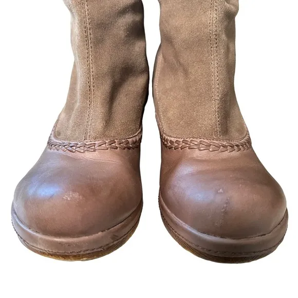 Jambu | Riviera Leather and Suede Clog Boot Size 8.5