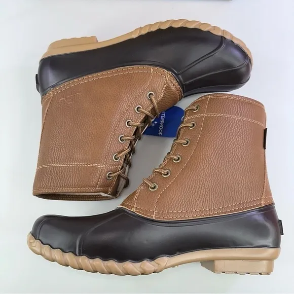 JBU Men's Maine Waterproof Duck Boot  Tan / Brown Shoes