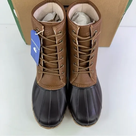 JBU Men's Maine Waterproof Duck Boot  Tan / Brown Shoes