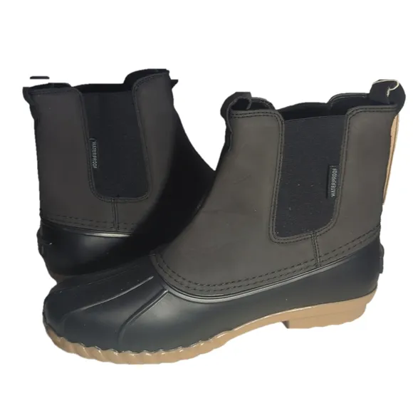 JBU NWT Milton Waterproof Men's 10 duck boot rubber suede chelsea
