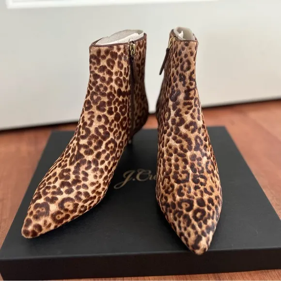 J.Crew Fiona Kitten-heel Ankle Boots in Calf Hair 6.5