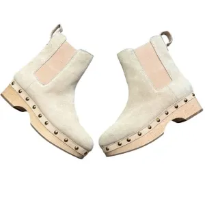 J. Crew Suede Sand Colored Chelsea Boots