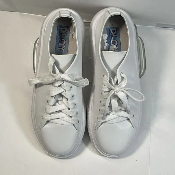 Jeffrey Campbell PLAY Womens Solid White Platform Sneaker Size 9.5 Nordstrom