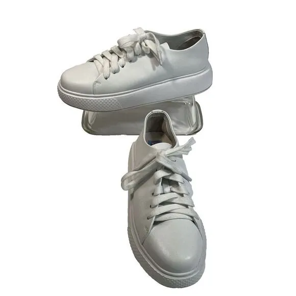 Jeffrey Campbell PLAY Womens Solid White Platform Sneaker Size 9.5 Nordstrom