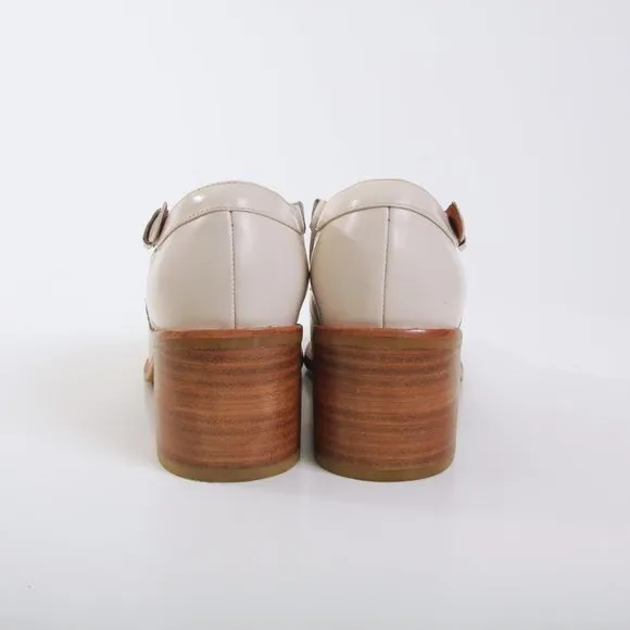 Jeffrey Campbell Warren Ankle Boots in Beige Women Size 8.5