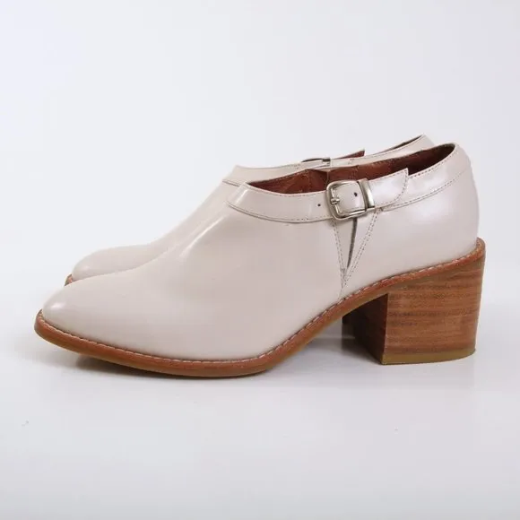 Jeffrey Campbell Warren Ankle Boots in Beige Women Size 8.5