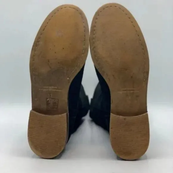 Jeffrey Campbell Women's Suede Low Heel Black Boots Size 37
