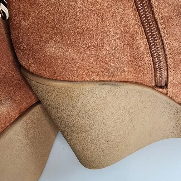 Jessica Simpson Maelyn Suede Shearling Wedge Boots