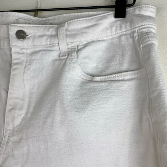 Joe's Jeans Ozzie Shorts Size 32 White Cotton Stretch Staple Casual Vacation