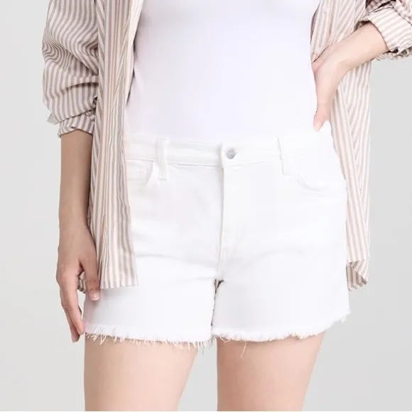 Joe's Jeans Ozzie Shorts Size 32 White Cotton Stretch Staple Casual Vacation