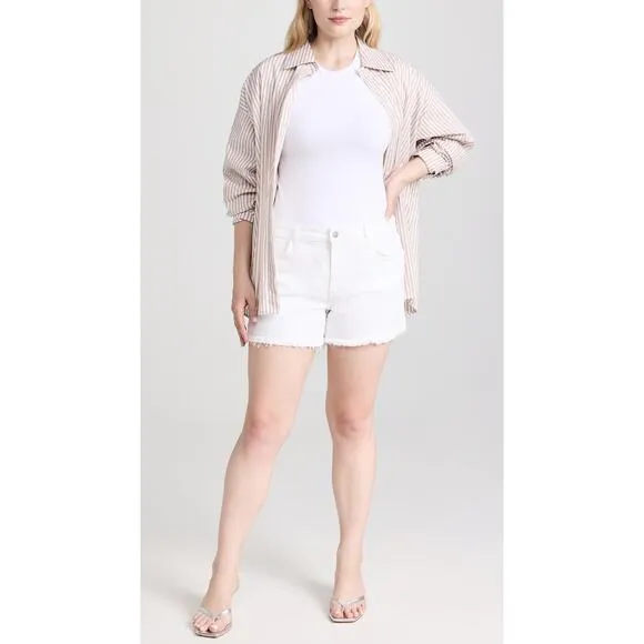 Joe's Jeans Ozzie Shorts Size 32 White Cotton Stretch Staple Casual Vacation