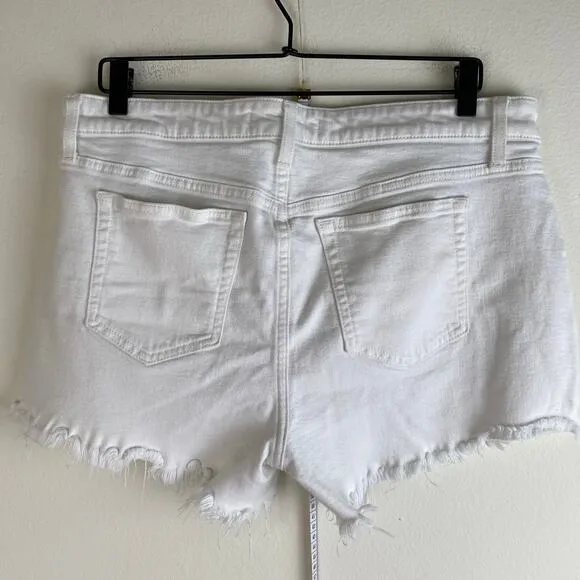 Joe's Jeans Ozzie Shorts Size 32 White Cotton Stretch Staple Casual Vacation