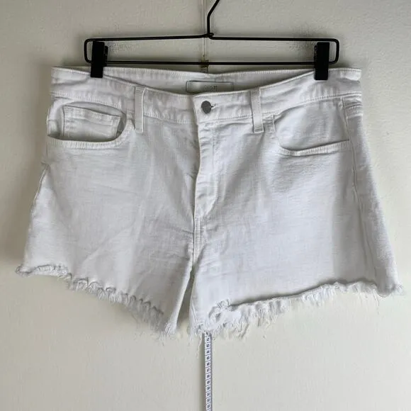 Joe's Jeans Ozzie Shorts Size 32 White Cotton Stretch Staple Casual Vacation