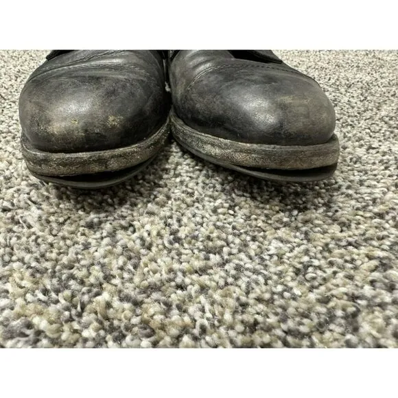 John Fluevog Mens Unisex Black Leather Boots Size 4.5 Mens 6.5 Womens