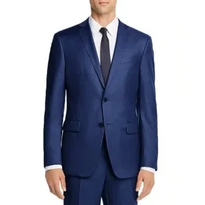 John Varvatos Blazer Mens Size 44R Navy 100% Wool Suit Jacket Union Made Canada