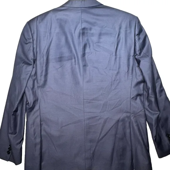 John Varvatos Blazer Mens Size 44R Navy 100% Wool Suit Jacket Union Made Canada
