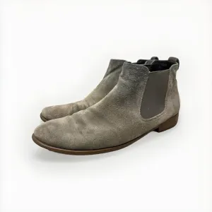 John Varvatos Suede Chelsea Boots Steel‎ Grey Size 8.5 M