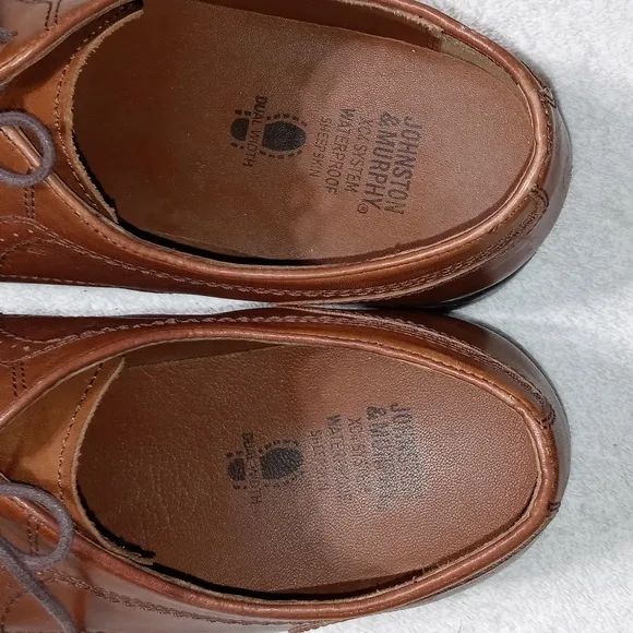 Johnston &amp; Murphy Brown Leather Dress Shoes Size 11.5 Men's