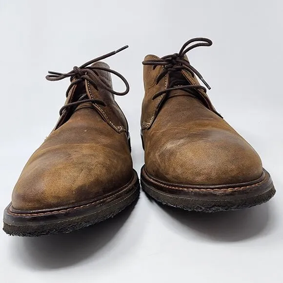 Johnston &amp; Murphy Chukka Boots Men 11.5M Copeland Brown Oiled Leather 25-1870