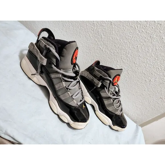 Jordan 6 Rings GS 'Light Graphite' 323419-022, Size 5.5 Shoes Youth Fast Ship
