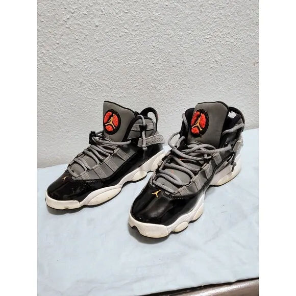 Jordan 6 Rings GS 'Light Graphite' 323419-022, Size 5.5 Shoes Youth Fast Ship