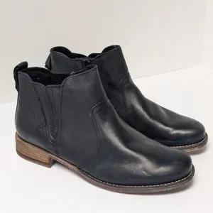Josef Seibel Sienna 45 Ankle Boots, Black Leather, Women's 41 EU (US 10-10.5)