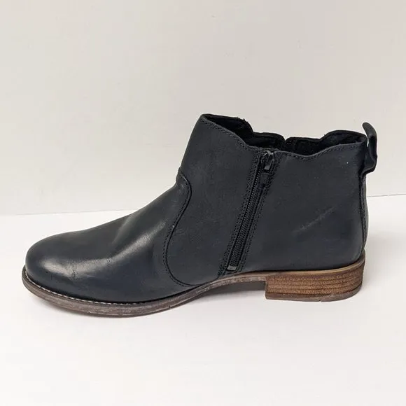 Josef Seibel Sienna 45 Ankle Boots, Black Leather, Women's 41 EU (US 10-10.5)