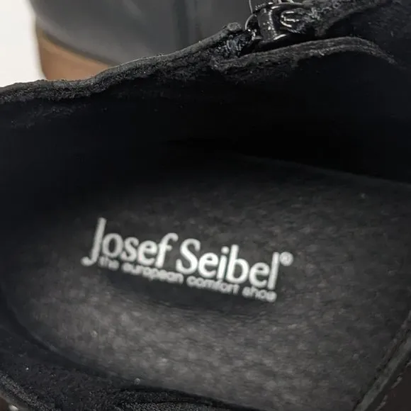 Josef Seibel Sienna 45 Ankle Boots, Black Leather, Women's 41 EU (US 10-10.5)