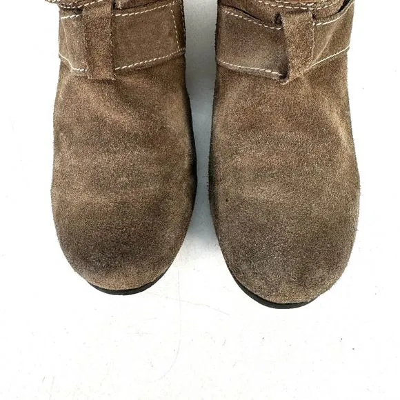 Josef Seibel Tracy Women's Suede Fur Ankle Boot Taupe Tan SZ 39 US 8.5