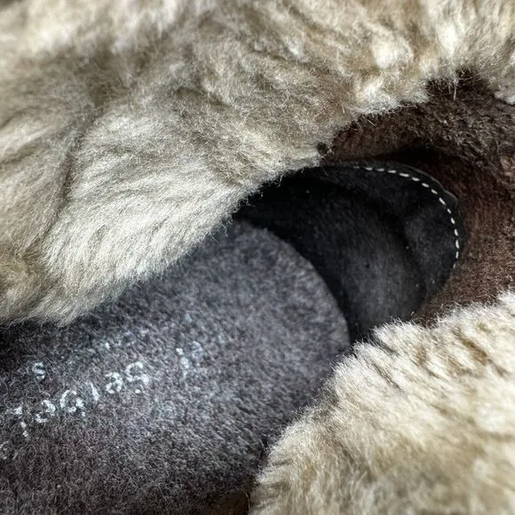 Josef Seibel Tracy Women's Suede Fur Ankle Boot Taupe Tan SZ 39 US 8.5